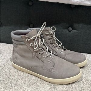 Gray Timberland High-Top Sneakers